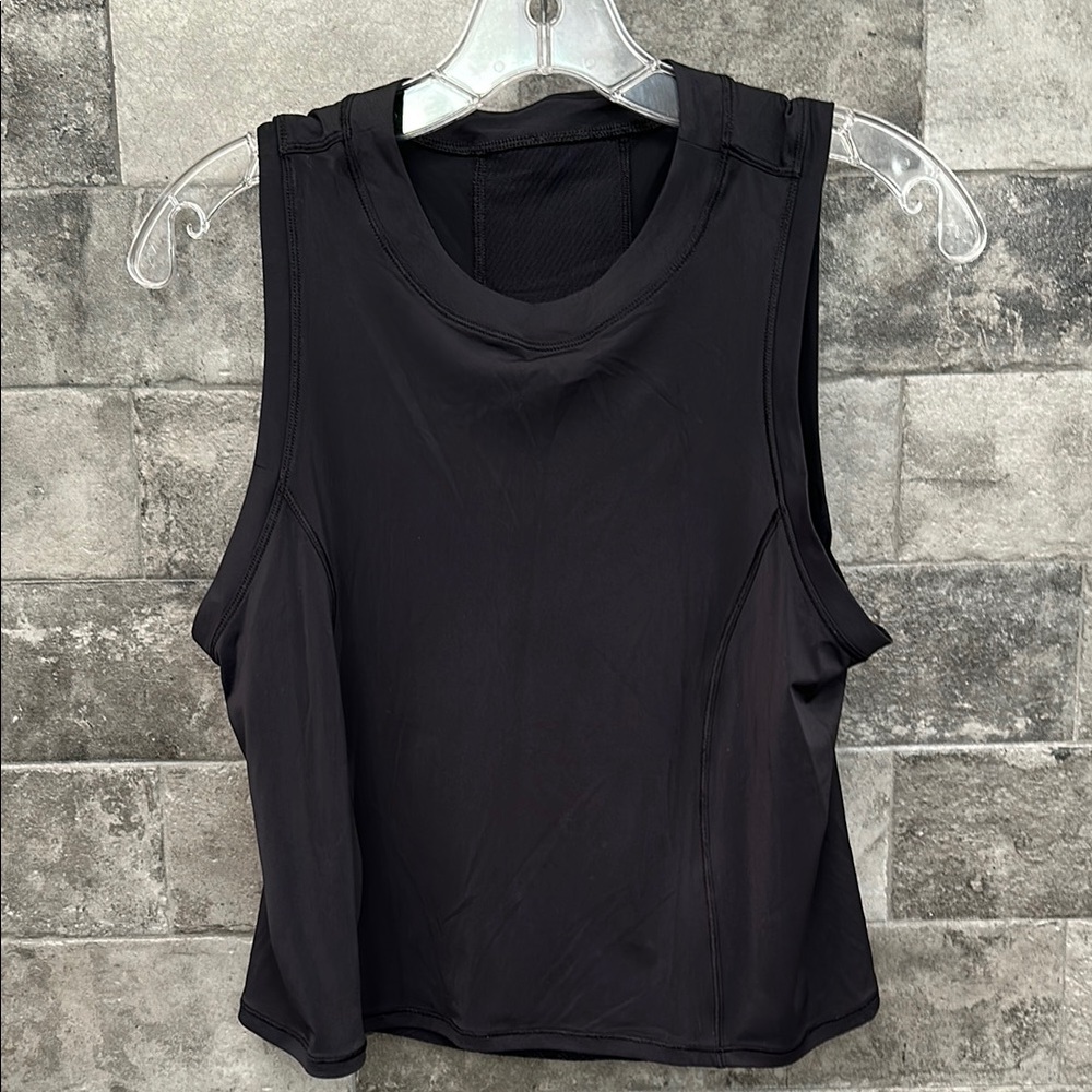 Lululemon Black Sleeveless Women's Top with Mesh Back Panel